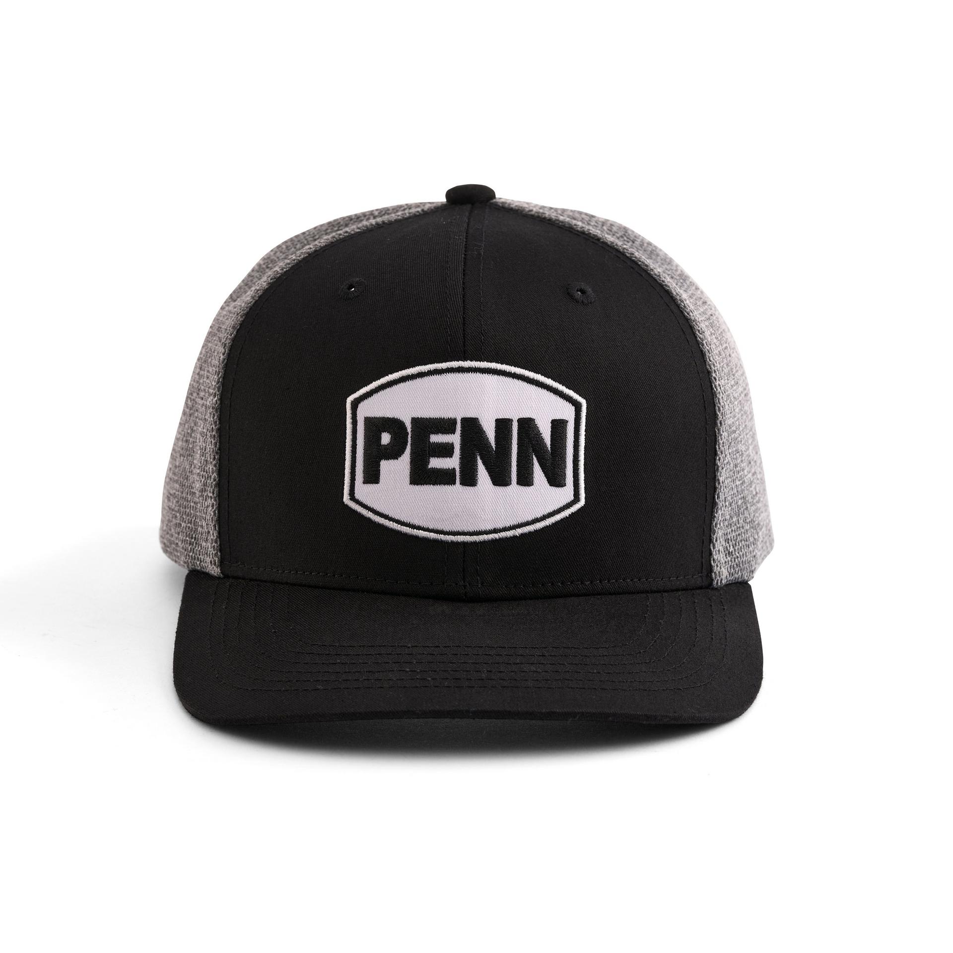 Penn Headwear - Hats & Visor Black Heather Grey Trucker Hat