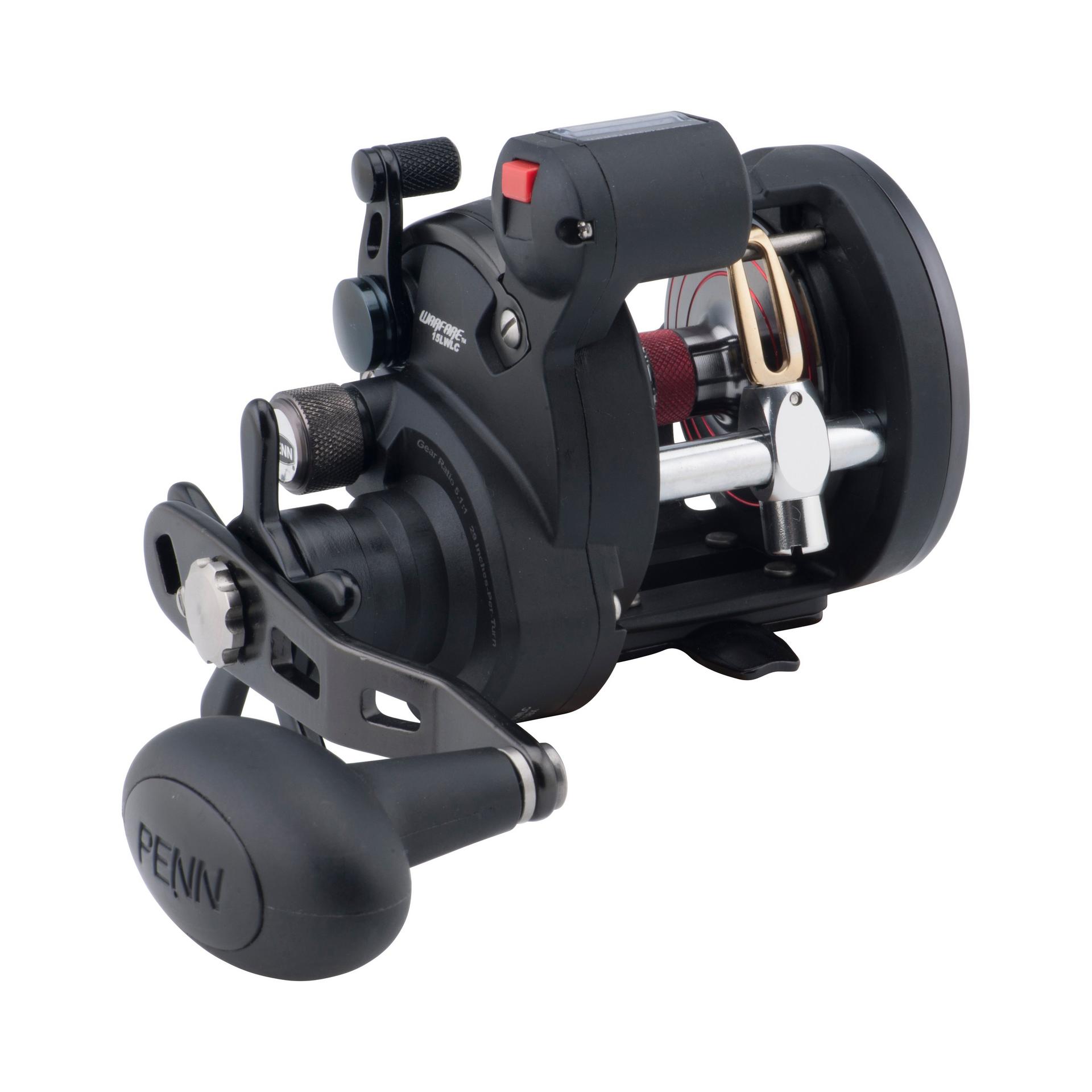 best line counter reels for walleye fishing Penn WAR15LWLC Warfare Level Wind Reel
