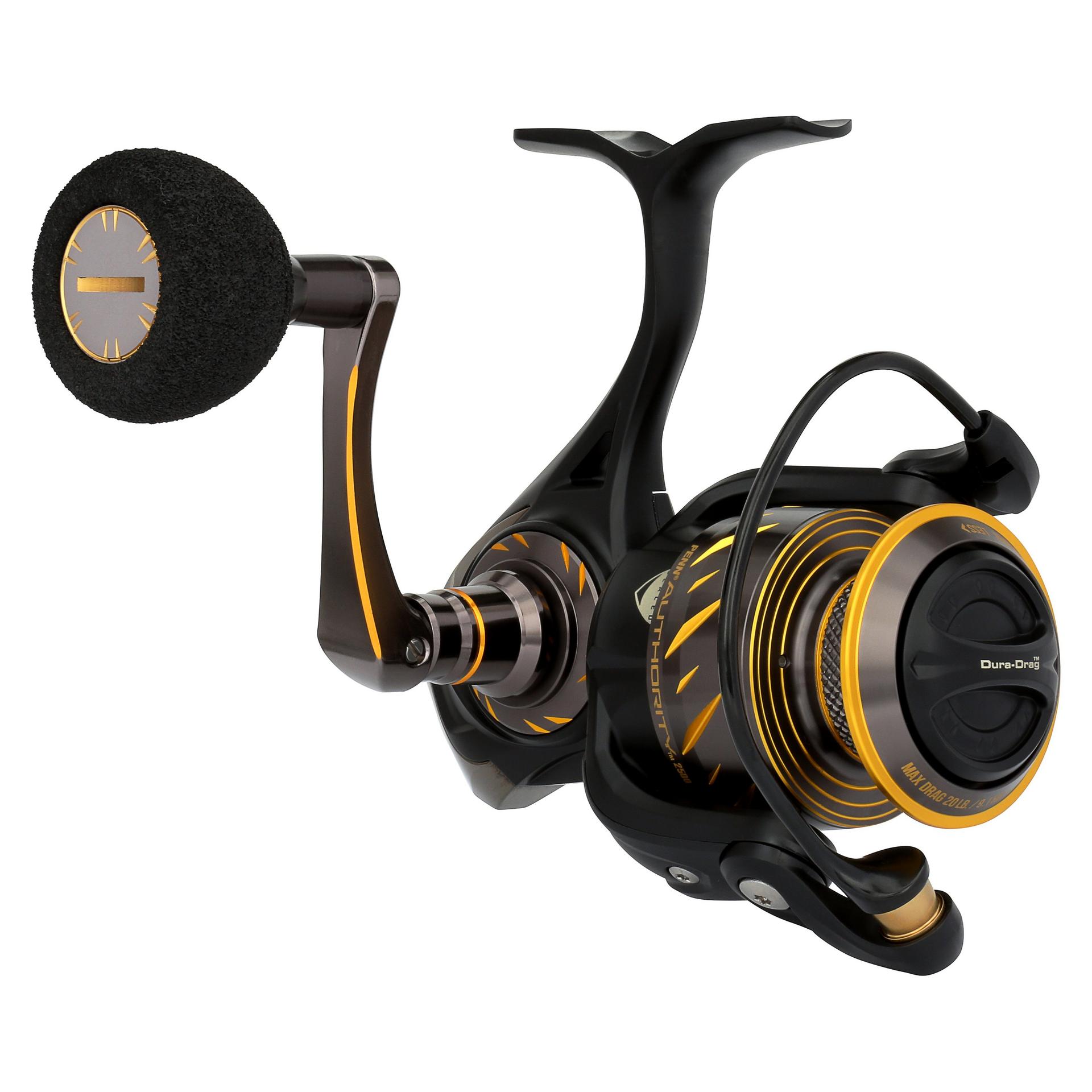 Black And Yellow Spinning Reels Penn Squadron Fishing Rod, Size
