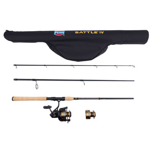 best medium heavy spinning combo Battle® IV Travel Spinning Combo