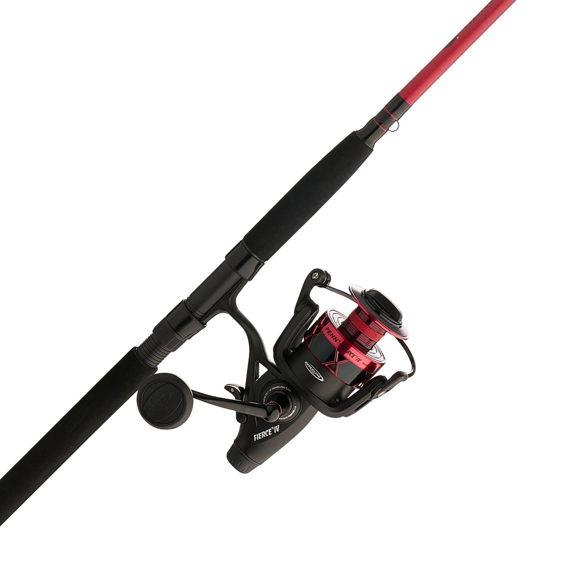 Spinning Reel Fishing Rod Combo Surf Casting Power Fast Action 2-Piece  Graphite