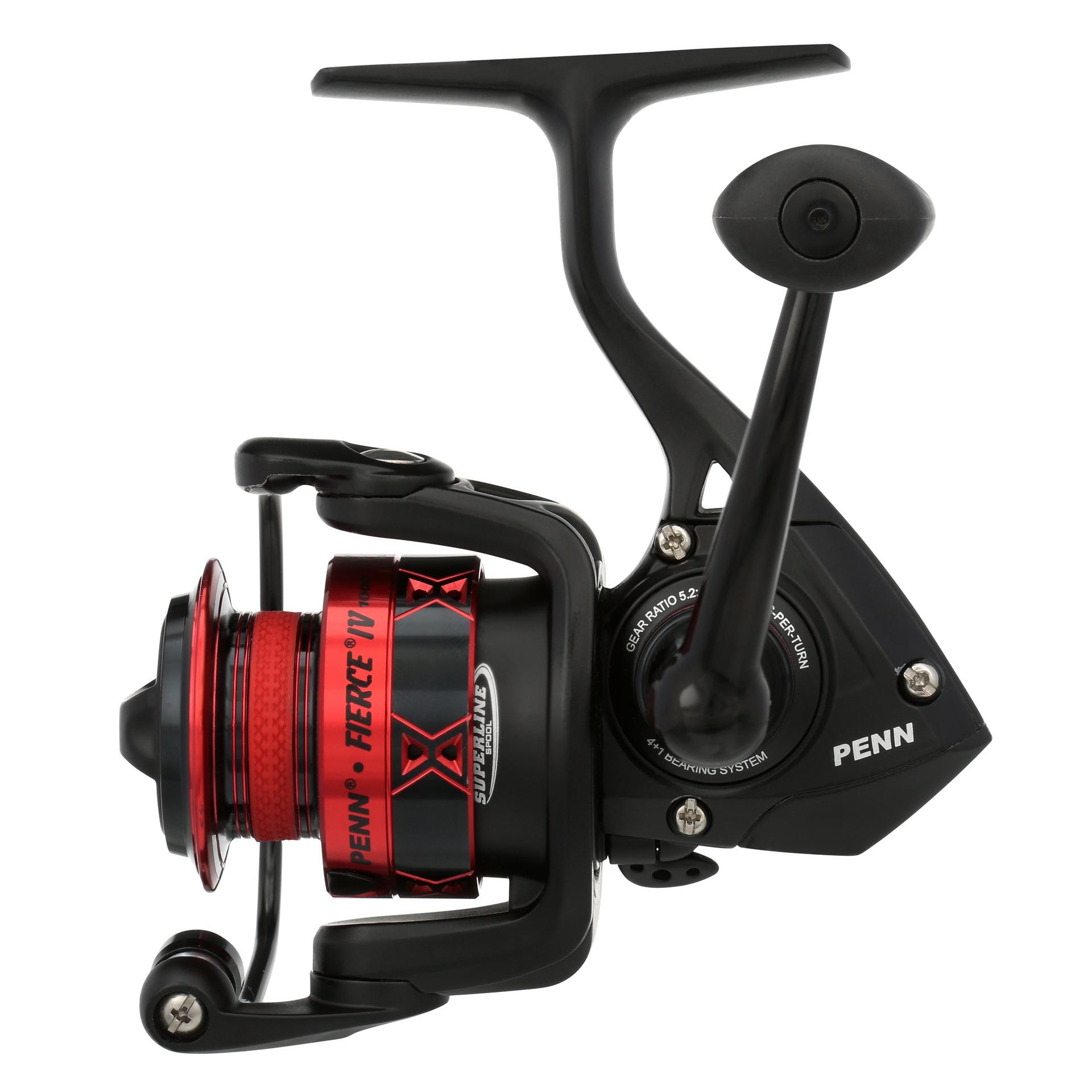 PENN Fierce III Spinning Inshore Fishing Reel， Size 2500， Right/Left Handle  Position， Front Drag for Smooth Operation， Saltwater Fishing Reel，並行輸入
