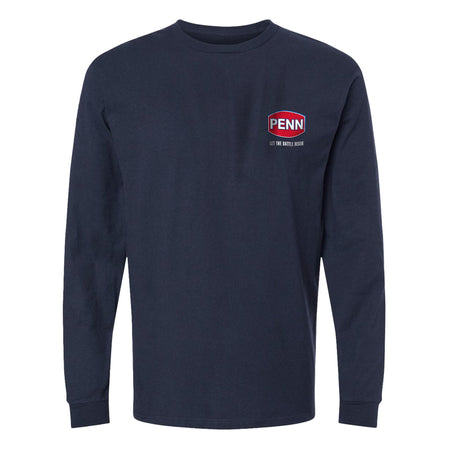 Logo Short Sleeve T-Shirt - Heather Grey, L - Penn Fishing