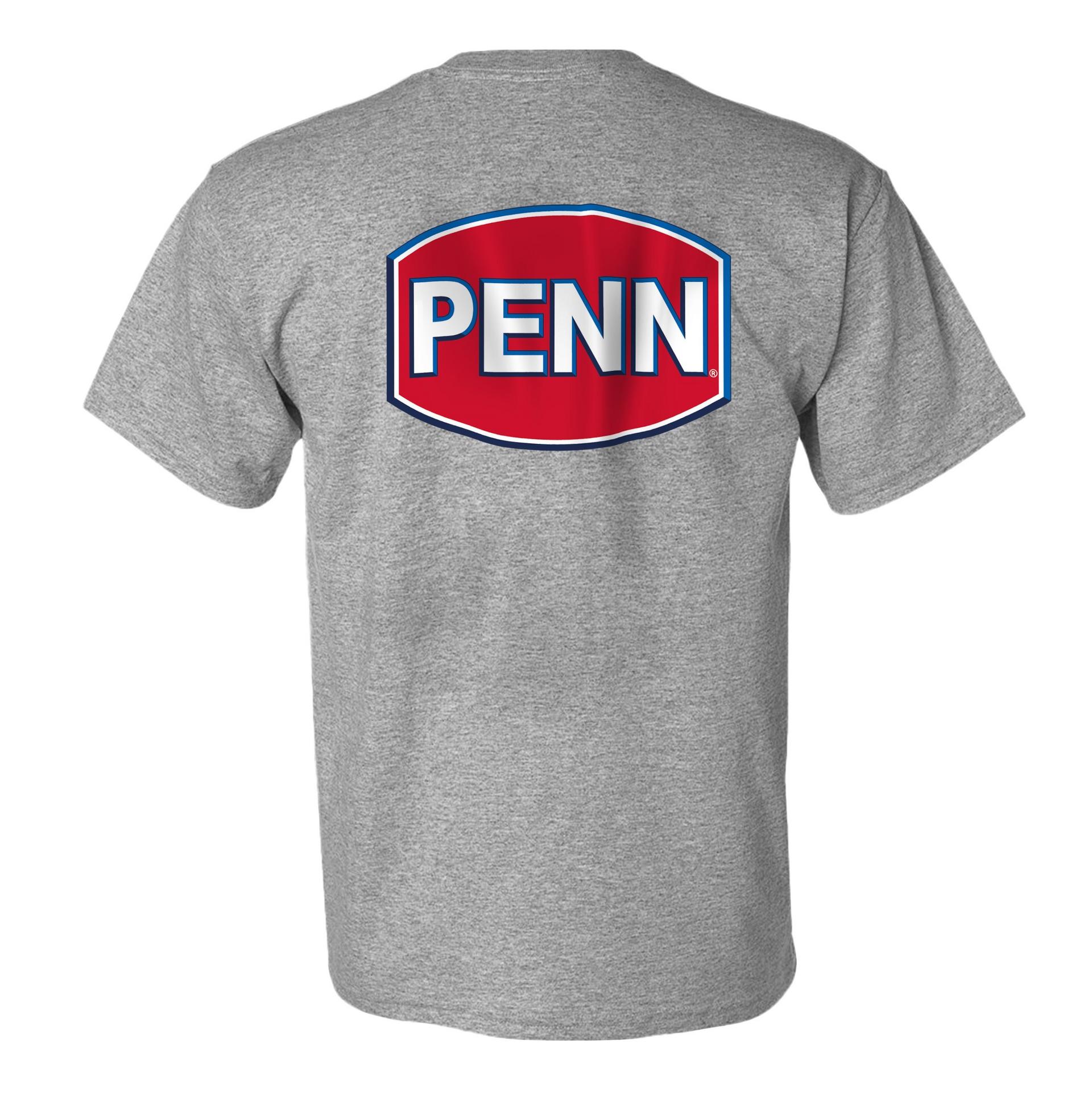 Penn Fishing Reel 2022 Men's New Summer Printing T Shirts Hot Sale Round  Neck Fashionable Shorts Raglan Sleeves Colorblock Tops
