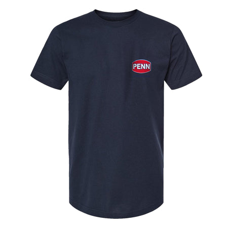 Logo Short Sleeve T-Shirt - Heather Grey, L - Penn Fishing