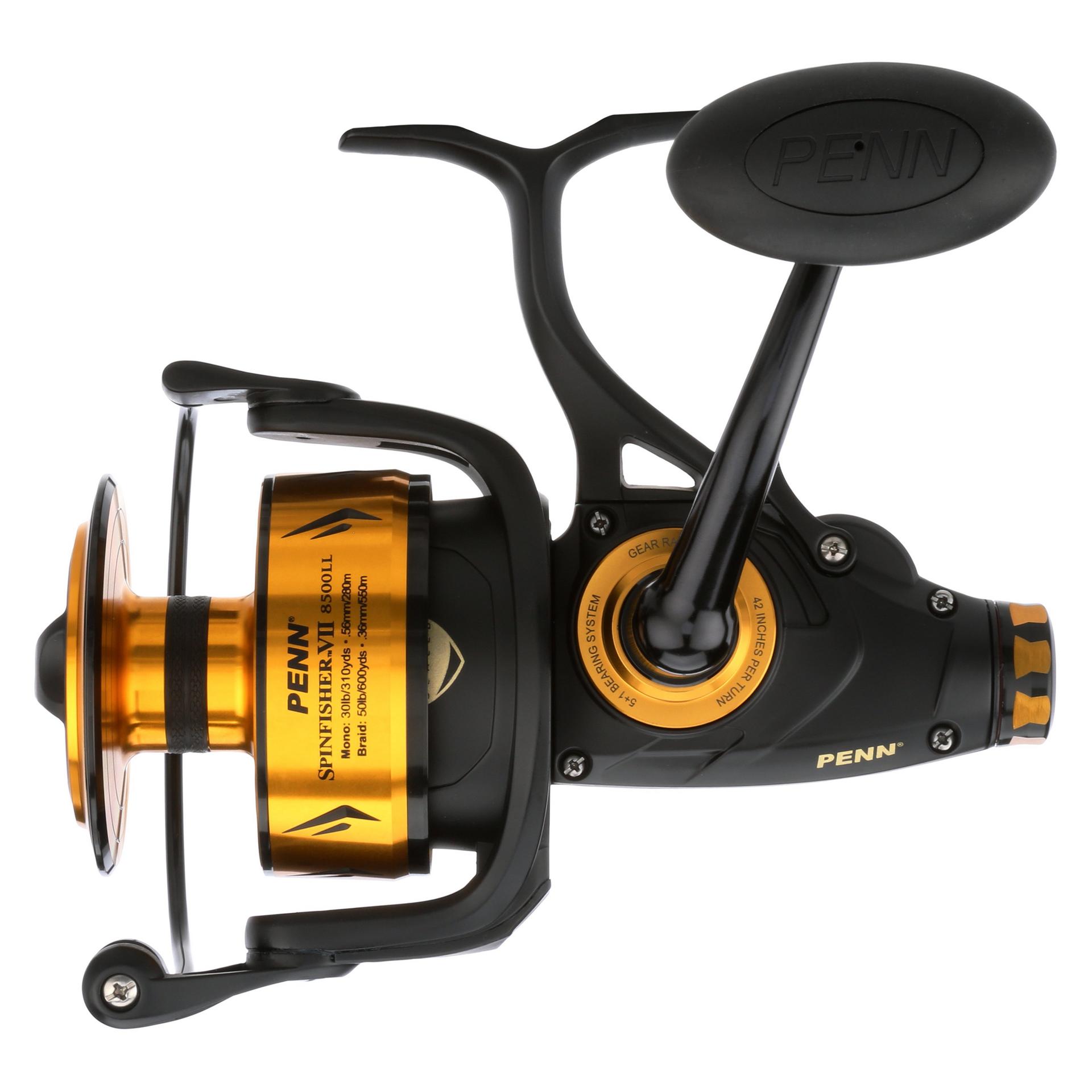 PENN Spinfisher VII 8500 Live Liner Spinning Reel, Right/Left Handle  Position, IPX5 Seal, HT-100 Front Drag, Live Liner Drag System, Precise CNC  Gear Technology : : Sports & Outdoors