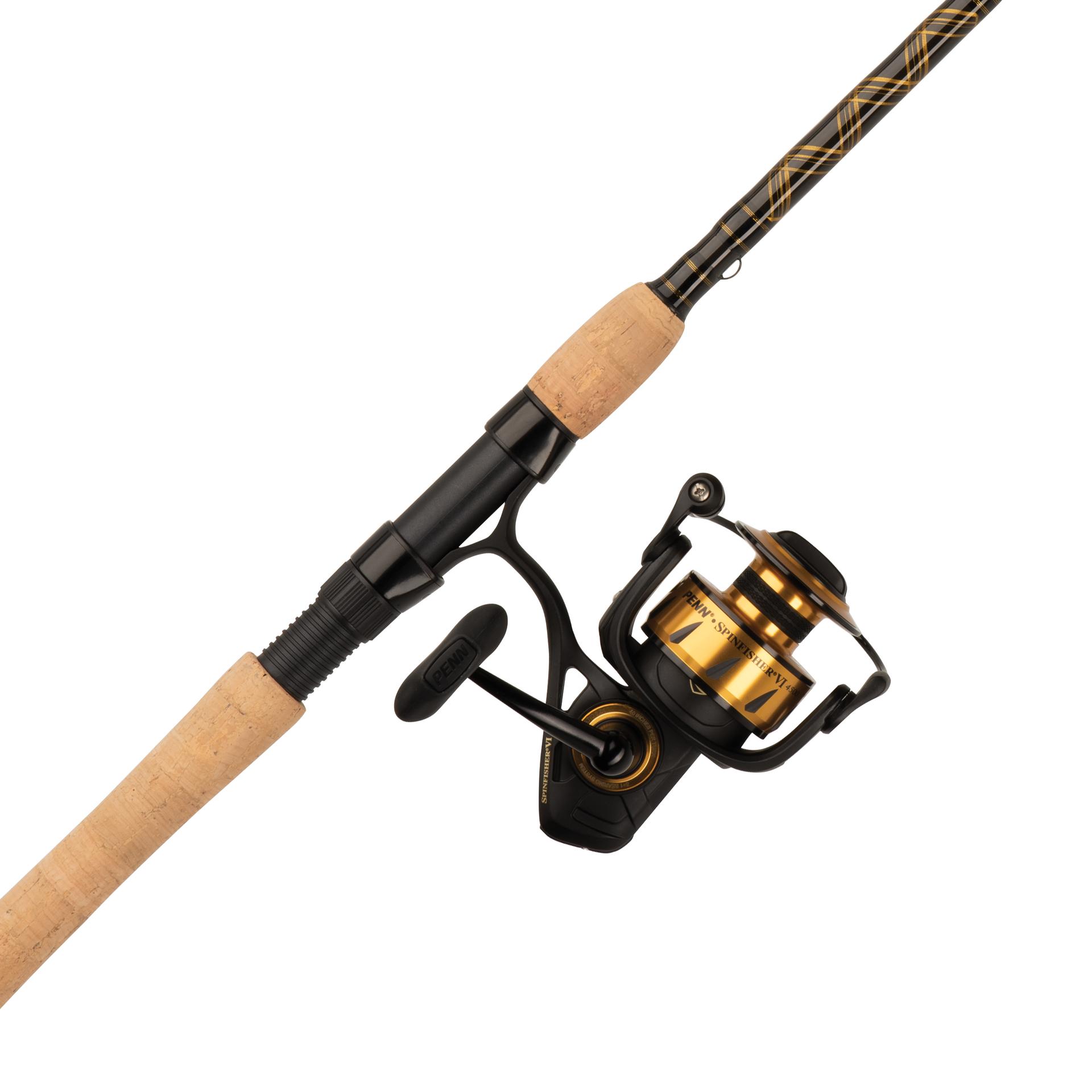 Penn Spinfisher VI Spinning Reel and Fishing Rod Combo, Size: 7', Black