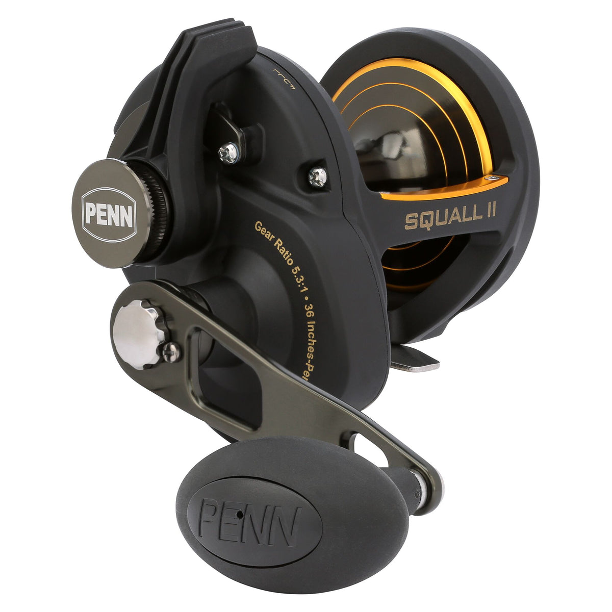 2 speed baitcasting reel Avet SX G2 6/4 Two Lever Drag Right Hand / Silver Tac reel handle knobs Penn Squall II Lever Drag