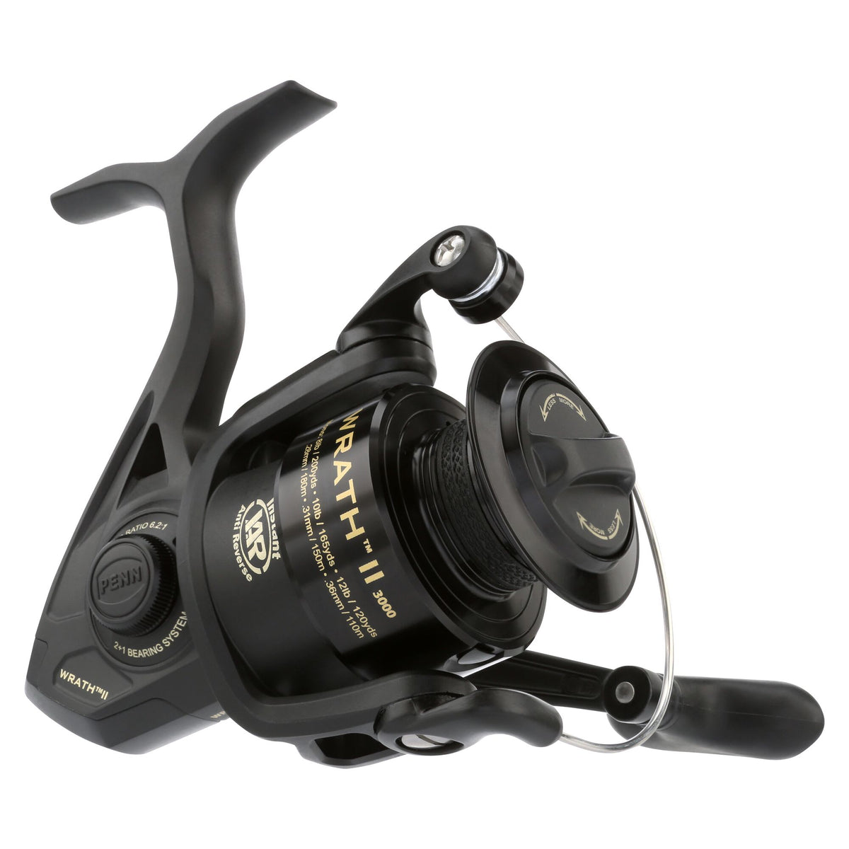 most common size penn spinning reel PENN Wrath II Spinning Reel 5000