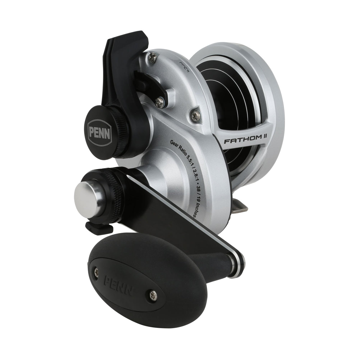 fathom ii star drag conventional reel Penn Fathom II FTHII40NLD2LH 2-Speed Lever Drag Reel