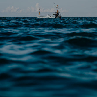 Fishing boat in the ocean
